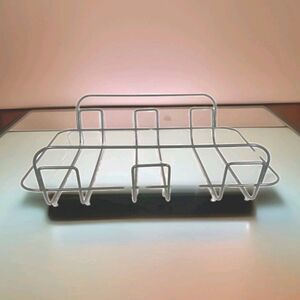 T-Fal Replacement 17x12 Powder Coated Non-Stick Roasting Rack, Black